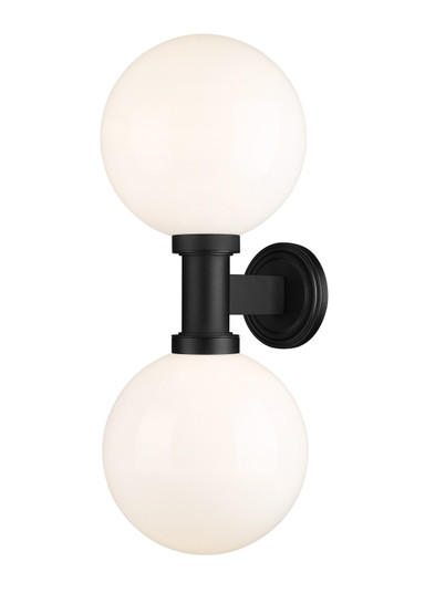 Laurent Two Light Outdoor Wall Sconce in Black (224|597B2BK)