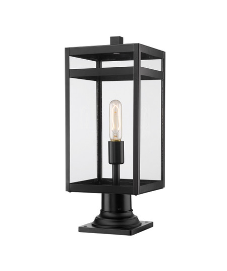 Nuri One Light Outdoor Pier Mounted Fixture in Black (224|596PHMR533PMBK)