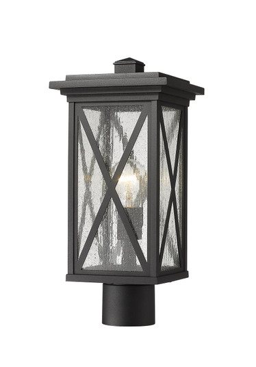 Brookside One Light Outdoor Post Mount Fixture in Black (224|583PHMRBK)