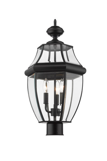 Westover Three Light Outdoor Post Mount Fixture in Black (224|580PHBBK)