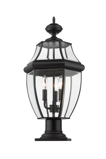 Westover Three Light Outdoor Pier Mounted Fixture in Black (224|580PHB533PMBK)