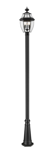 Westover Three Light Outdoor Post Mounted Fixture in Black (224|580PHB519PBK)
