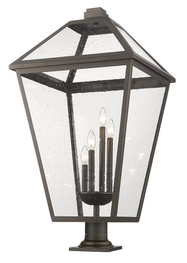 Talbot Four Light Outdoor Pier Mounted Fixture in Oil Rubbed Bronze (224|579PHXLXR533PMORB)