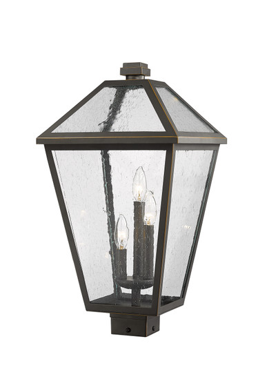 Talbot Three Light Outdoor Post Mount Fixture in Oil Rubbed Bronze (224|579PHXLSORB) Talbot Three Light Outdoor Post Mount Fixture in Oil Rubbed Bronze (224|579PHXLSORB)