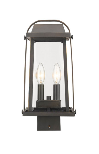 Millworks Two Light Outdoor Post Mount Fixture in Oil Rubbed Bronze (224|574PHMSORB)