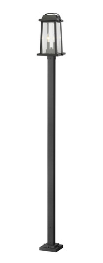 Millworks Two Light Outdoor Post Mounted Fixture in Black (224|574PHMS536PBK)