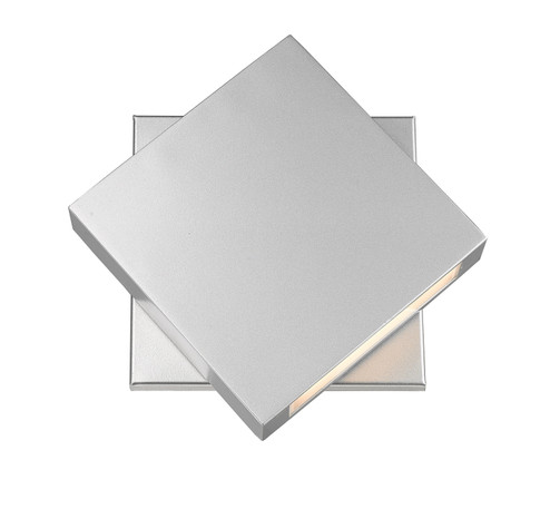 Quadrate LED Outdoor Wall Mount in Silver (224|573BSLLED)