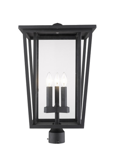 Seoul Three Light Outdoor Post Mount Fixture in Black (224|571PHXLRBK)
