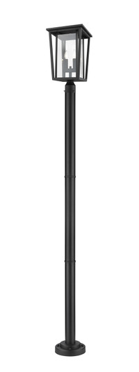 Seoul Two Light Outdoor Post Mounted Fixture in Black (224|571PHBR567PBK)