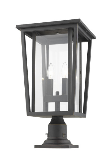 Seoul Two Light Outdoor Pier Mount in Oil Rubbed Bronze (224|571PHBR533PMORB)