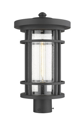 Jordan One Light Outdoor Post Mount in Black (224|570PHBBK)