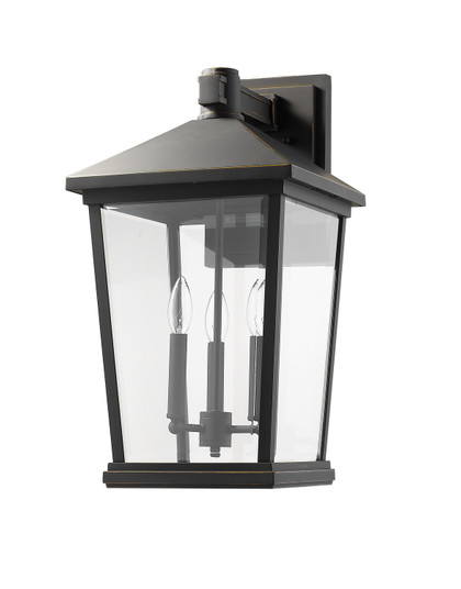 Beacon Three Light Outdoor Wall Light in Oil Rubbed Bronze (224|568XLORB)