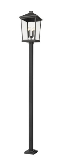 Beacon Four Light Outdoor Post Mounted Fixture in Black (224|568PHXXLS536PBK)