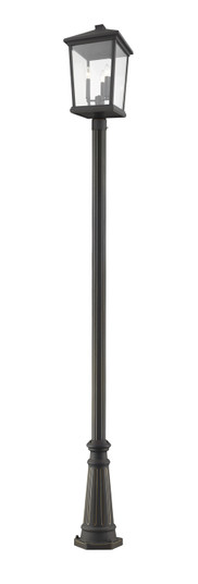 Beacon Three Light Outdoor Post Mounted Fixture in Oil Rubbed Bronze (224|568PHXLR519PORB)