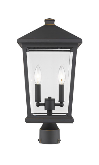 Beacon Two Light Outdoor Post Mount Fixture in Oil Rubbed Bronze (224|568PHBRORB)