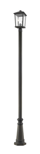 Beacon Two Light Outdoor Post Mounted Fixture in Oil Rubbed Bronze (224|568PHBR519PORB)