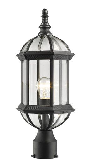 Annex One Light Outdoor Post Mount Fixture in Black (224|563PHMBK)
