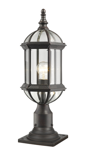 Annex One Light Outdoor Pier Mounted Fixture in Rust (224|563PHM533PMRT)