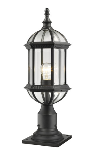 Annex One Light Outdoor Pier Mounted Fixture in Black (224|563PHM533PMBK)