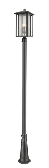 Aspen Three Light Outdoor Post Mounted Fixture in Black (224|554PHXLR519PBK)