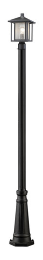 Aspen One Light Outdoor Post Mounted Fixture in Black (224|554PHM519PBK)