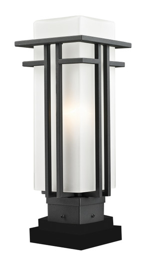 Abbey One Light Outdoor Pier Mounted Fixture in Black (224|549PHMSQPMBK) Abbey One Light Outdoor Pier Mounted Fixture in Black (224|549PHMSQPMBK)