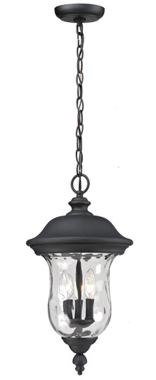 Armstrong Three Light Outdoor Chain Mount Ceiling Fixture in Black (224|533CHBBK)