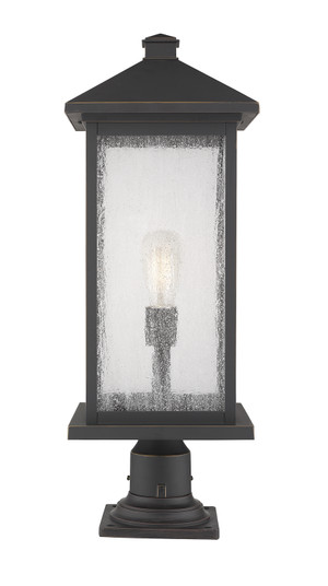 Portland One Light Outdoor Pier Mounted Fixture in Oil Rubbed Bronze (224|531PHBXLR533PMORB)
