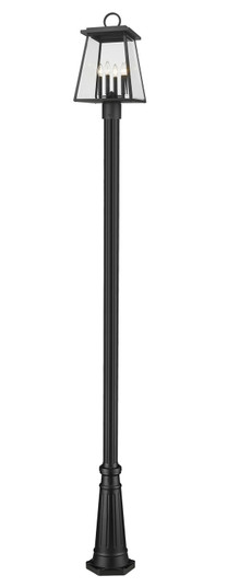 Broughton Four Light Outdoor Post Mounted Fixture in Black (224|521PHBR519PBK)