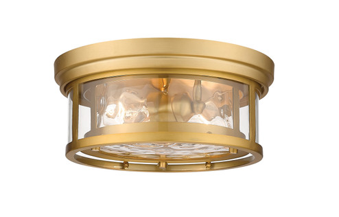 Clarion Two Light Flush Mount in Olde Brass (224|493F2OBR)