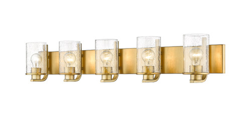 Beckett Five Light Vanity in Olde Brass (224|4925VOBR)