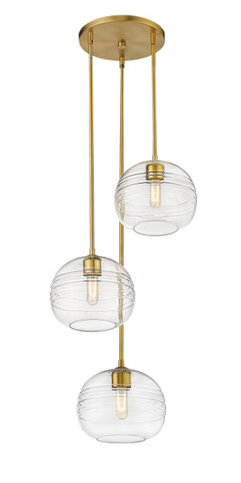 Harmony Three Light Chandelier in Olde Brass (224|486P103ROBR)