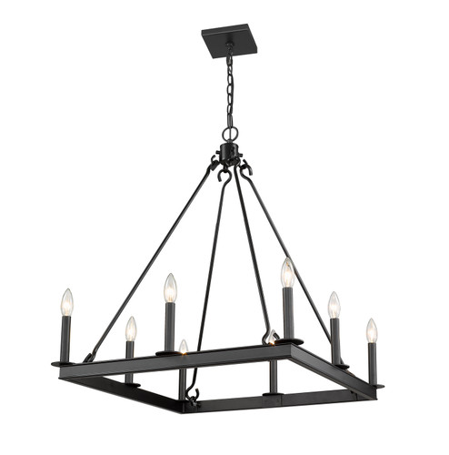Barclay Eight Light Chandelier in Matte Black (224|482S826MB)