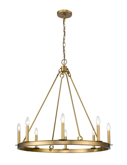 Barclay Eight Light Chandelier in Olde Brass (224|482R8OBR)