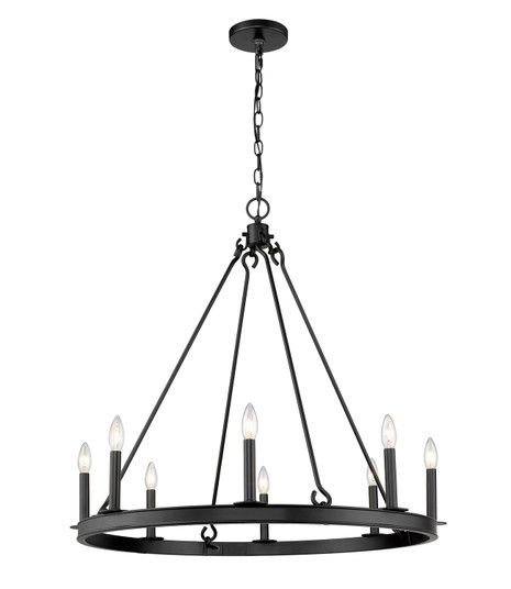 Barclay Eight Light Chandelier in Matte Black (224|482R8MB)