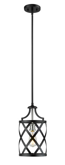 Malcalester One Light Pendant in Matte Black + Brushed Nickel (224|481MPMBBN)