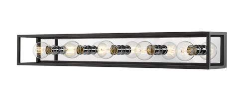 Kube Five Light Vanity in Matte Black + Chrome (224|4805VMBCH)