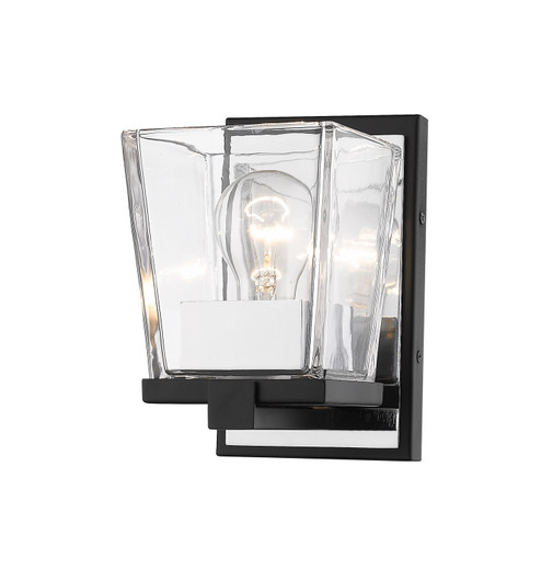 Bleeker Street One Light Wall Sconce in Matte Black / Chrome (224|4751SMBCH)