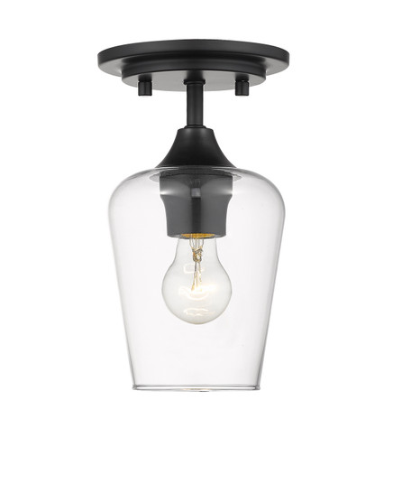 Joliet One Light Flush Mount in Matte Black (224|473F1MB)