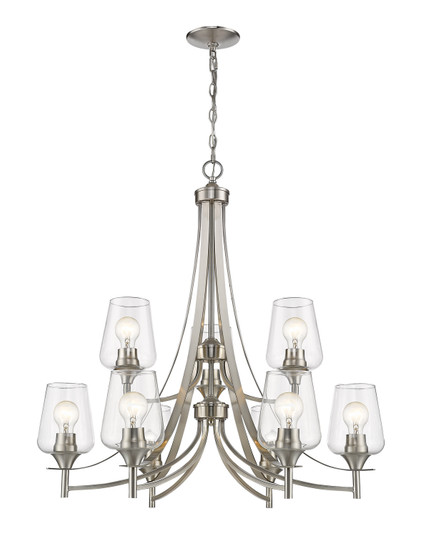 Joliet Nine Light Chandelier in Brushed Nickel (224|4739BN)