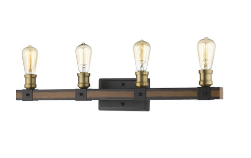 Kirkland Four Light Vanity in Rustic Mahogany (224|4724VRM)