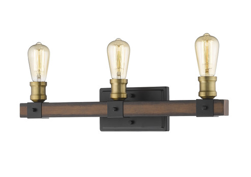 Kirkland Three Light Vanity in Rustic Mahogany (224|4723VRM)