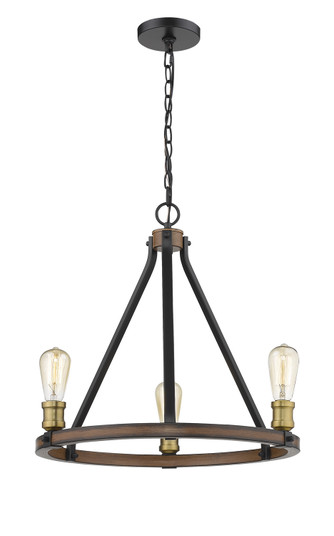Kirkland Three Light Chandelier in Rustic Mahogany (224|4723RM)