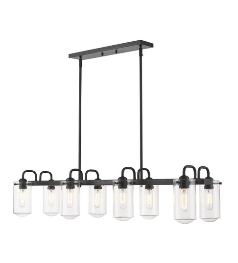 Delaney Eight Light Linear Chandelier in Matte Black (224|4718LMB)