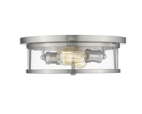 Savannah Two Light Flush Mount in Brushed Nickel (224|462F14BN)