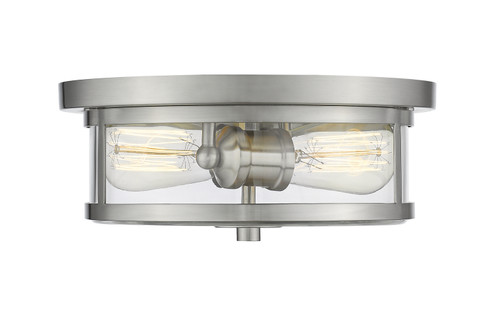 Savannah Two Light Flush Mount in Brushed Nickel (224|462F11BN)