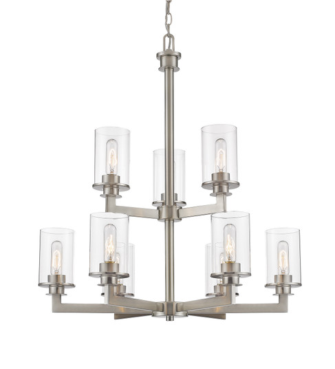 Savannah Nine Light Chandelier in Brushed Nickel (224|4629BN)