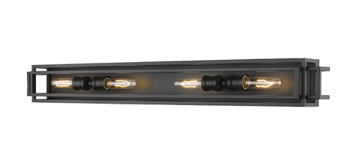 Titania Four Light Vanity in Matte Black (224|4544VMB)