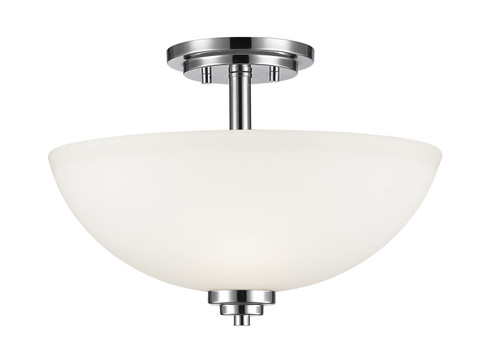 Ashton Three Light Semi Flush Mount in Chrome (224|443SFCH)