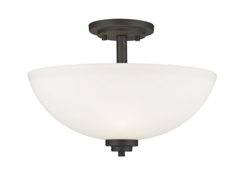 Ashton Three Light Semi Flush Mount in Bronze (224|443SFBRZ)